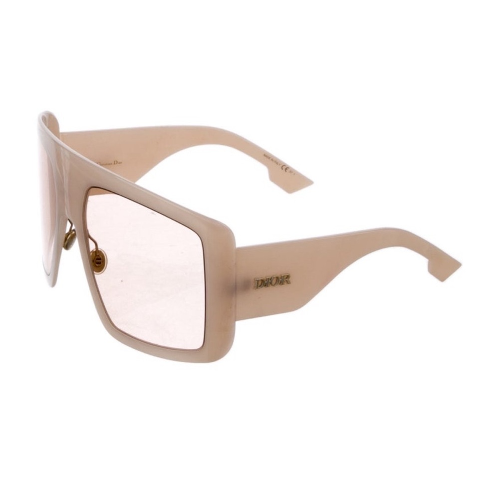 Christian Dior DiorSoLite1 Nude Oversized Shield Sunglasses - Picture 4 of 5